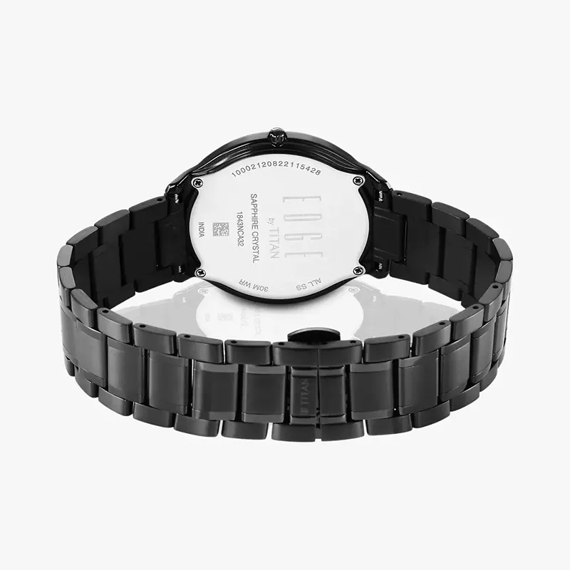 Titan Ultra-Slim Premium Black Dial Men’s Watch- 1843NM03